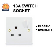 HKW 13A SWITCH SOCKET ( PLASTIC / BAKELITE)