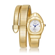 Hot Sale Girls Bracelet Watch Creative Snake-Shaped Female Bracelet Watch Unique Snake Head Watch Qu