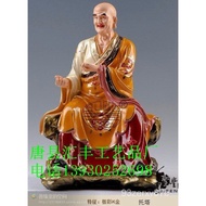 🚓Large Pure Copper Buddha Statue Gold the Eighteen Disciples of the Buddha Copper Buddha Statue Painted 18 Diamond Bronz