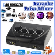 Audio Mixer Amplifier Portable Dual Mic Inputs For Amplifier & Karaoke Echo Mixer Amplifier Karaoke