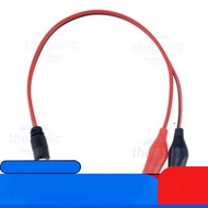 [2 Pieces]- DC 5521 Male Alligator Clip Double Wire 25cm Long IC2 Components