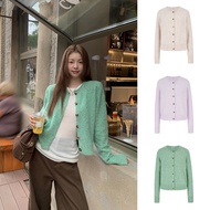 Mose Queen/ High Quality Round Neck Knitted Wool Cardigan Early Autumn Korean Style for Women 59776