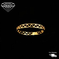 SMS DEEN Hearts in Line Ring, ±1.0-1.3GM - Gold 916 Emas - Cincin Hearts in Line