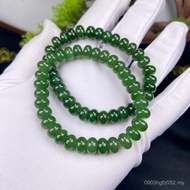 8mm Hetian Jade Hand Jasper Beads Handmade Russian Material Factory Bracelet with Beads Dish Beads d