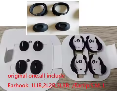 full set Original ear tips fit for Bose Quietcomfort 2 earphone, QC 2 QC II spare ear buds silicone 