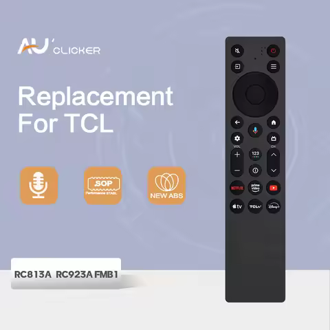 New RC923A FMB1 Replacement Voice Remote Control fit for TCL Smart OLED TV 98QM6K 75QM6K 85QM6K 55/6