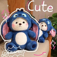 Cosplay Stitch Lena bear plush toy doll Cute teddy bear plushie Animal stuffed toy Birthday gift
