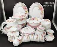 #NEW DESIGN# 72PCS OPAL DINNER SET ROUND