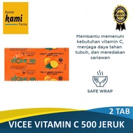 Vicee 500 Mg Jeruk 2 Tablet - Tablet Hisap Vitamin C 500 Mg