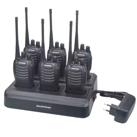 Baofeng BF-888S BF-888H BF-88E BF-777S BF-666S Walkie Talkie Six-Way Charger 6-Pocket Multi-Unit Cha
