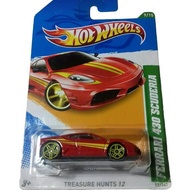 MERAH Hot Wheels Ferrari 430 Scuderia. Card Treasure Hunt 2012. THR. Red.