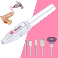 Portable 5 in 1 Electric Nail Trimming Combination Set / Manicure Nail File Kit / Nail Art Drill Grinder Grooming Kit / Multifunctional Nail Buffer Polish Remover Machine