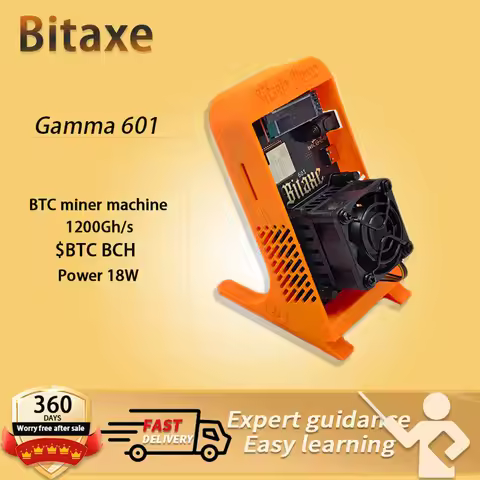 Gamma 601 Bitcoins Miner BM1370 Asic Chip 1.2TH/s Solo Miner 2.4G WiFi/Hotspot Home Use BTC Miner Lo