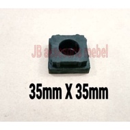 HOLO box pipe cover rubber 35x35 mm / Table chair rubber feet 3.5 X 3.5 cm