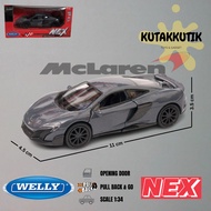 Welly Nex Sedan Sport Mclaren 675LT Coupe Diecast Car Toy Scale 1:34-39