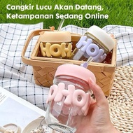 Aesthetic Hoho Glass + Box Anti-Spill Hoho Glass Travel Glass Children's Glass with Straw New Produc