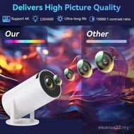 Ready Stock HY300 Portable Projector Android 5G+HD HY300 Portable Household Mini Projector Bedroom#H
