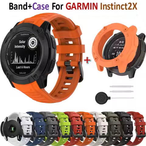 Watchband Bracelet 26mm Wrist for Garmin instinct 2X Strap Watch Band Frame bezel for garmin instinc