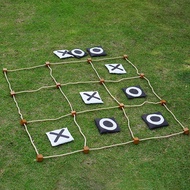 Giant Tic -Tac -Toe Outdoor Game Instant Setup No Assembly Bean-Bag Toss Games SetGiant - for Adults