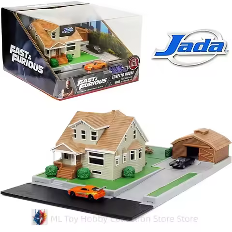 Original In Stock JADA New Product Fast&furious Nano Scene Toretto House PVC Metal Movie Scene Brazi
