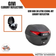 GIVI BOX 30 LITRE MONOLOCK TOP CASE LUXURY REFLECTOR C30NL-MY