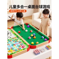 Six-in-One Children's Pool Table Pool Toy Board Game 6 Years Old 8 Educational Game Household Boys G