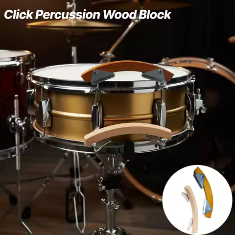Percussion Wood Block Snare Drum Rims Riser Durable Drum Block Accessory for Beginners Studio Jam Ba