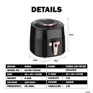 Connected Riino Turbo Air Fryer Advance (7.5L) - YJ928A