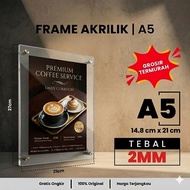 Acrylic Display Frame A5 Wall Poster Frame/ Acrylic Menu/ Acrylic Wall Frame/ Photo Frame/
