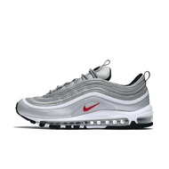 ของแท้อย่างเป็นทางการ Nike Air Max 97 Silver Bullet (2016/2017) Mens and Womens Sports Shoes 884421 - 001 The Same Style In The Store