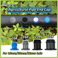 PE/PVC/HDPE Pipe hole plug caps For 16mm/20mm/22mm hole Agricultural pipe fittings