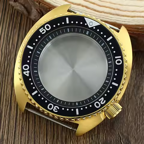 Tuna Turtle SKX Watch Case 45mm Sapphire Glass Waterproof For Seiko NH35 NH36 4R36 Mod Big Abalone 1
