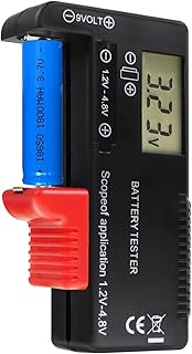 Battery Tester, Small Digital Battery Capacity Tester Universal Battery Checker Tester for AAA AA C