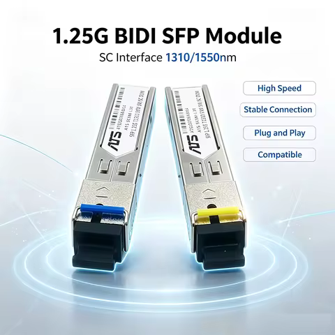 1.25G BIDI SFP Module SC Interface Fiber Transceiver DDM Gigabit Compatible with H3C Cisco Huawei Mi