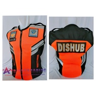 Thick mesh transportation agency vest, latest transportation agency vest, orange transportation agen