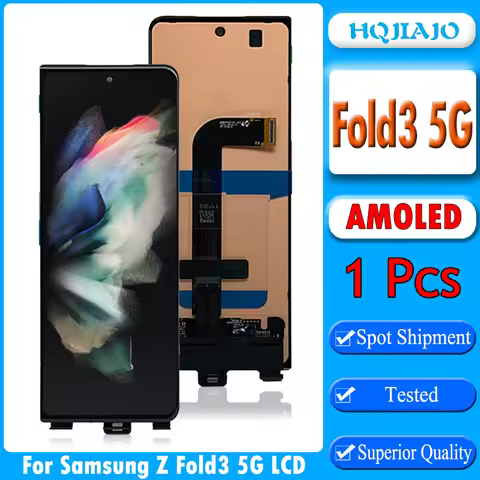 AMOLED For Samsung Z Fold3 LCD Display Touch Panel Screen Digitizer Assembly For Samsung Z Fold3 5G 