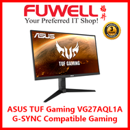 ASUS TUF Gaming VG27AQL1A G-SYNC Compatible Gaming Monitor –27 inch WQHD (2560x1440), IPS,170Hz (above 144Hz), ELMB SYNC, Adaptive-sync, G-Sync compatible ready, 1ms (MPRT), 130 % sRGB, HDR 27-inch WQHD (2560x1440) IPS gaming monitor with ultrafast 170Hz