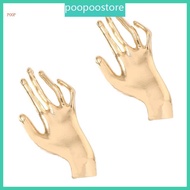 POOP Unique Palms Hand Shaped Stud Earring Jewelry Temperament Piercing Earring
