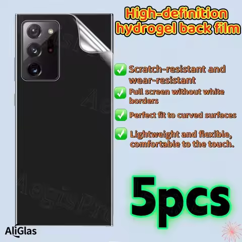 5Pcs HD Hydrogel Back Film for Samsung Galaxy A56 A17 A17 4G A07 4G A36 A26 A55 A06 A164G A16 5G A35