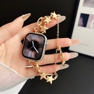 BOSKJUE | สายนาฬิกาหัวใจสีเงินสำหรับ Apple Watch Series 11/10/S9/S8 Ultra 3 ระบายอากาศได้