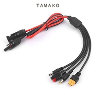 MTAMAD  Panel Extension Cable, MC4 to DC5521 7909 XT60 Female Connector 30A  Wire, Connector 4 in 1 