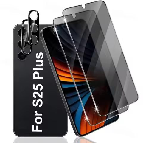 2+2 Privacy Tempered Glass Screen Protector and Lens Protector for Samsung S25 Ultra/S23 Plus/S24 Ul