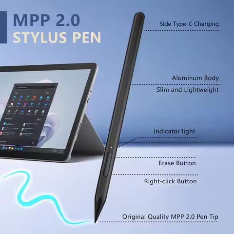 for Microsoft Surface Pen for MPP2.0 Protocol Palm Rejection Stylus Pen for Surface Pro X 9 8 7 6 5 