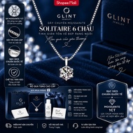 S925 Moissanite 1 Carat Silver Women's Necklace – Genuine GLINT Jewelry | GRA GJDC06 Inspection