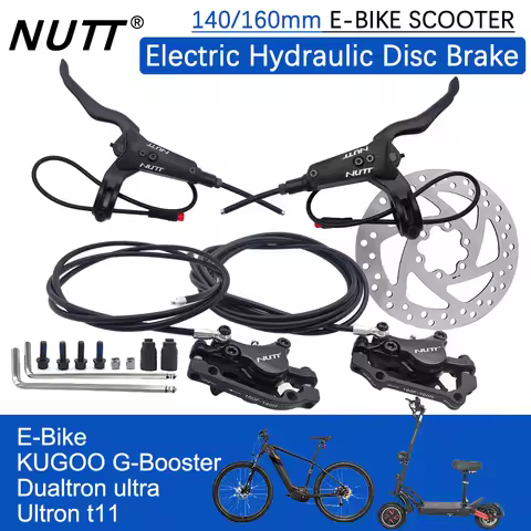 NUTT A5-D MTB Hydraulic Scooter Bike Disc Brake E-Bike Electric E Bicycle 140mm 160 Rotor Pad For KU