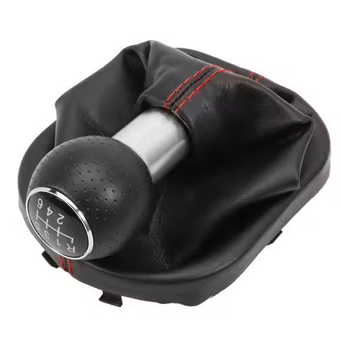 1T0711113 6 Speed Gear Knob with Black/Red Stitching 2K0711113 1T0711456 FOR VW Touran 1T1 1T2 2003-
