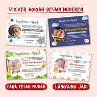 Baby AQIQAH Stickers, AQIQAH/HIS BIRTH/TED SITEN Tasyakuran Stickers. Etc STICKER MATERIALS