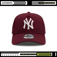 NY New York Maroon Premium Men's Baseball Cap Wanita | Unisex Premium Quality Thick Embroidered Dist