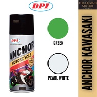 ANCHOR KAWASAKI K417* K411* Pearl White GREEN KAWASAKI Can Spray Paint Cat Spray Tin Green 100% Orig