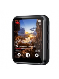 便攜式32GB MP3播放器，具有藍牙5.0全觸屏和揚聲器、收音機、運動錄音（黑色）